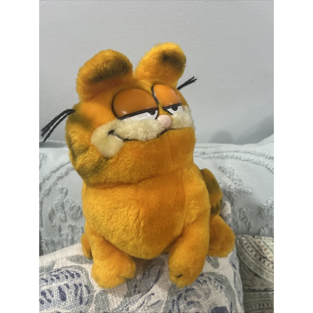 Vintage Dakin Garfield Sitting The Cat Plush Toy Stuffed Animal 1981 13in - Picture 2 of 16